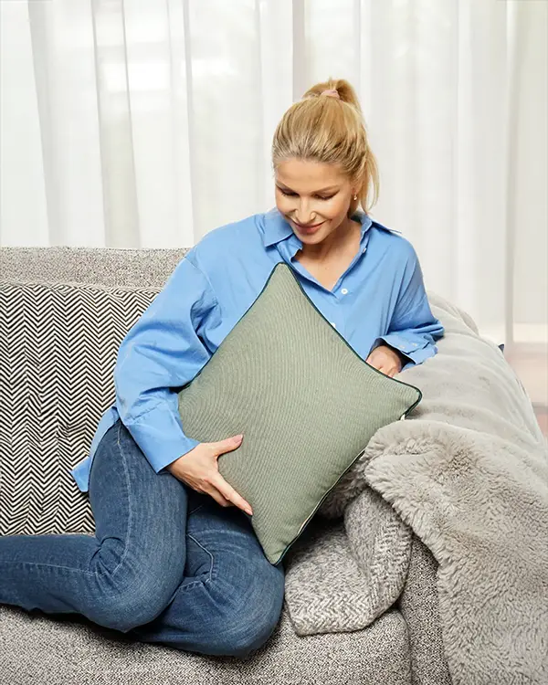 Obliečka na vankúš 40-40 Zelený Twill - Chalupa Shop